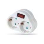 Lineme Ταφ 2 Θέσεων με Διακόπτη Λευκό 80-00138-1