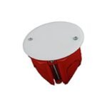 Χαραλαμπίδης Χωνευτό Ηλεκτρολογικό Κουτί Διακλάδωσης για Γυψοσανίδα Φ68mm σε Κόκκινο Χρώμα 61302