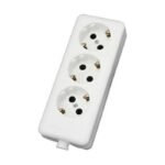 Χαραλαμπίδης Πολύπριζο 3 Θέσεων Χωρίς Καλώδιο Λευκό Πλαγίας 33100