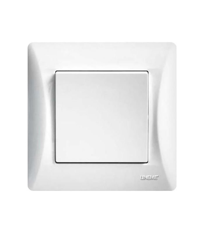 Αντίγραφο του Ανώνυμο (7) Lineme Χωνευτός Διακόπτης Τοίχου για Έλεγχο Φωτισμού χωρίς Πλαίσιο και Ένα Πλήκτρο Λευκός 50-00101-1 - Image 1