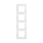 Legrand Niloe Πλαίσιο Διακόπτη 4 Θέσεων Κάθετης Τοποθέτησης σε Λευκό Χρώμα 665004
